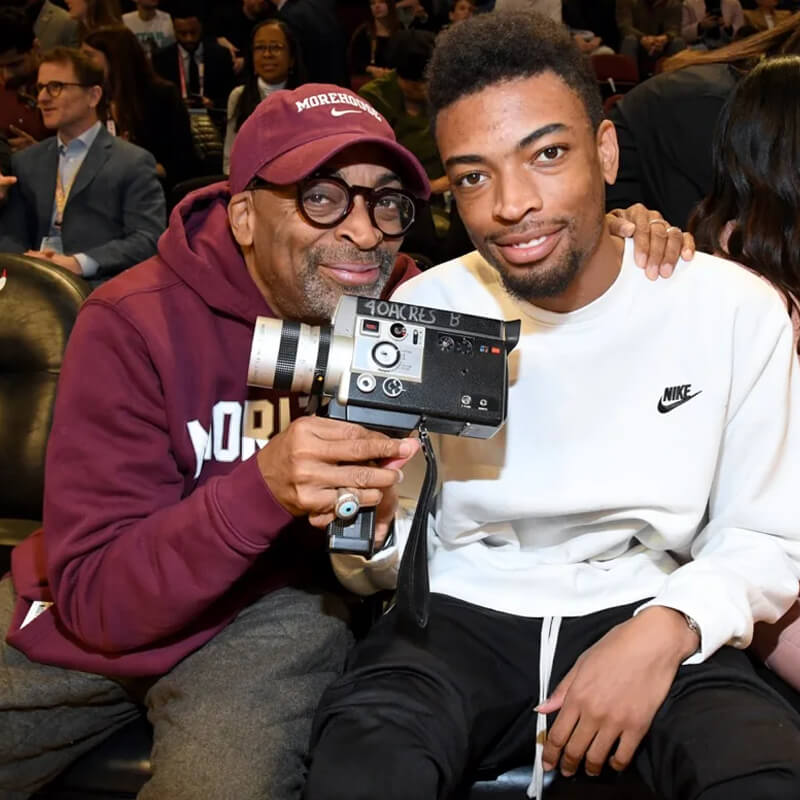 Spike Lee (left) and Son Jackson Lee (right)