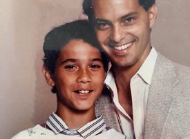 Willy Gomez and his little from 1990